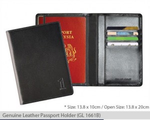 Genuine Leather Passport Holder