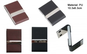 Double side leather PU namecard case