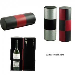 Leather Cylwinder Wine BottleCarrier