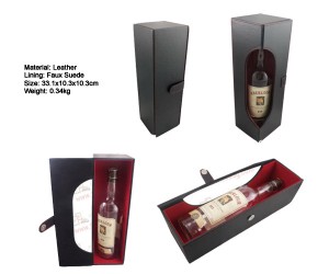 LeatherWineBox for 1 bottle