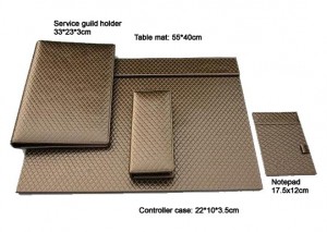 Mat & service guild holder & notepad