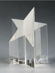 Unique Horizontal Crystal Star Award 4