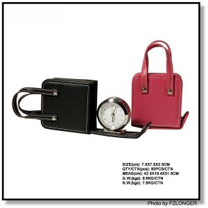 handbag shape mini clock