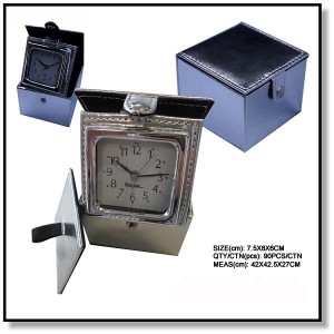 square PU box clock