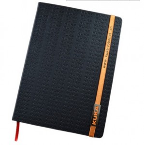 PU leather mini pocket organizer notebook with elestic band