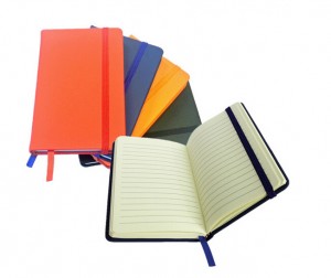 a5 pu leather hardcover bound notebook