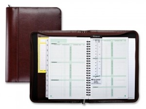 b5 business agenda organizer Spiral planner notebook with zip