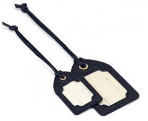 Luggage tag with strap