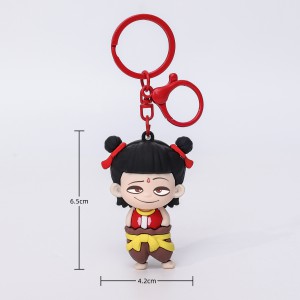 Creative PVC 3D Doll Keychain Trendy Anime Toy custom Ornament Souvenir